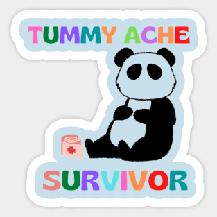 Tummy ache survivor Sticker